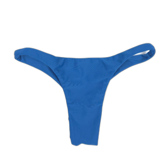 NEW Mikoh Papara Bikini Bottom Blue Low Coverage Minimal Boho Swim Resort Medium - Picture 1 of 6